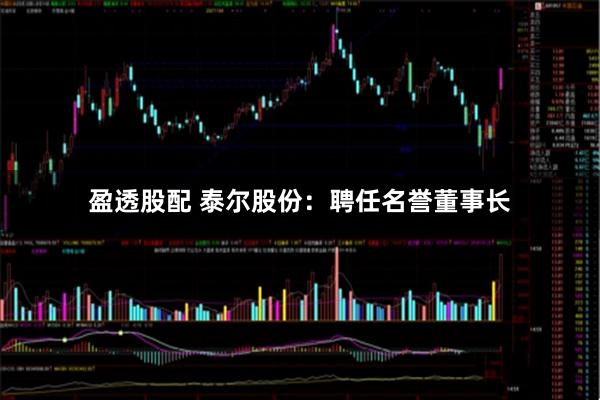 盈透股配 泰尔股份：聘任名誉董事长
