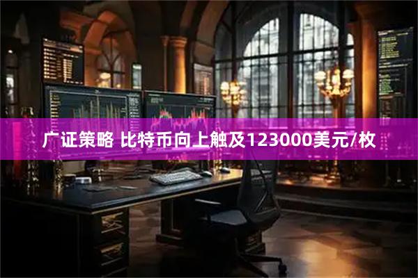 广证策略 比特币向上触及123000美元/枚